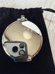 Dalvey Scotland Classic Voyager Pocket Compass Polished Silver Tone SS Hunter