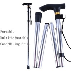 Cane Walking Stick Adjustable Folding walking Aluminum Collapsible Travel Hiking