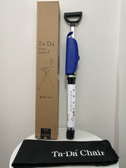 STEP2GOLD Ta-Da Chair Series 2, Portable Trekking Hiking Pole – 36.2” Blue