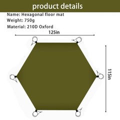 10.5×9.5 ft Tent Footprint Waterproof Camping Tarp Ultralight Mat Under Tent …