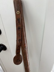 50 inch Whistle Creek Wooden Hiking Stick ~ Wood Walking Cane