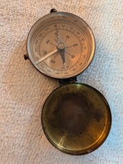 Vintage German Brass Pocket Compass