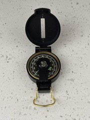 Vintage Rothco Engineer Lensatic Compass with Original Box Japan