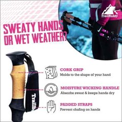 Trailbuddy Trekking Poles – Lightweight, Collapsible Hiking Poles -Price is each