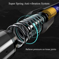 2X Hiking Trekking Poles Nordic Walking Sticks Adjustable Anti-shock Alpenstock