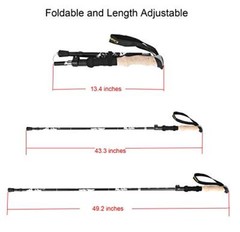 Walking Stick – Collapsible Trekking Pole for Men and Women7075 Aluminum Hiki…