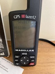 Magellan GPS Blazer 12 Satellite Navigator Outdoors Hiking w/Box & Manual TESTED
