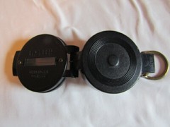 Vtg. Black Engineer Directional Compass camping