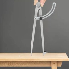 Portable 24-Inch Metal Compass for Professional Woodworking and Geometry Tasks