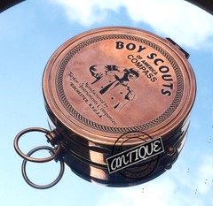Vintage Pocket Police Compass ~ GPS Brass Handmade Working Compasses Hiking
