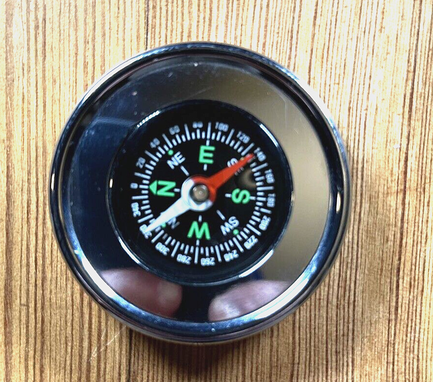 Boxed Decorative Metal Pocket Compass 2 inch in Metal Presentation Box