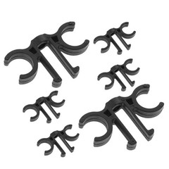 6 Pcs Walking Stick Holder Clip Trekking Pole Clamp Double Hiking Clips