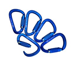 5 – 25kn Carabiners Heavy Duty Climbing Twist Gate Auto Locking Aluminum D Ring
