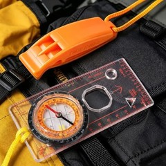 Navigation Compass & Whistle Kit – Essential Gear for Orienteering, Camping, B