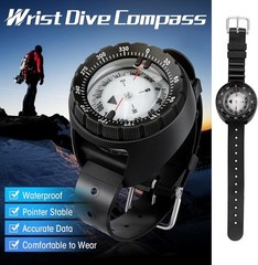 Professional Waterproof 5ATM Dive Wrist Scuba Compass TPU Band Sports Diving