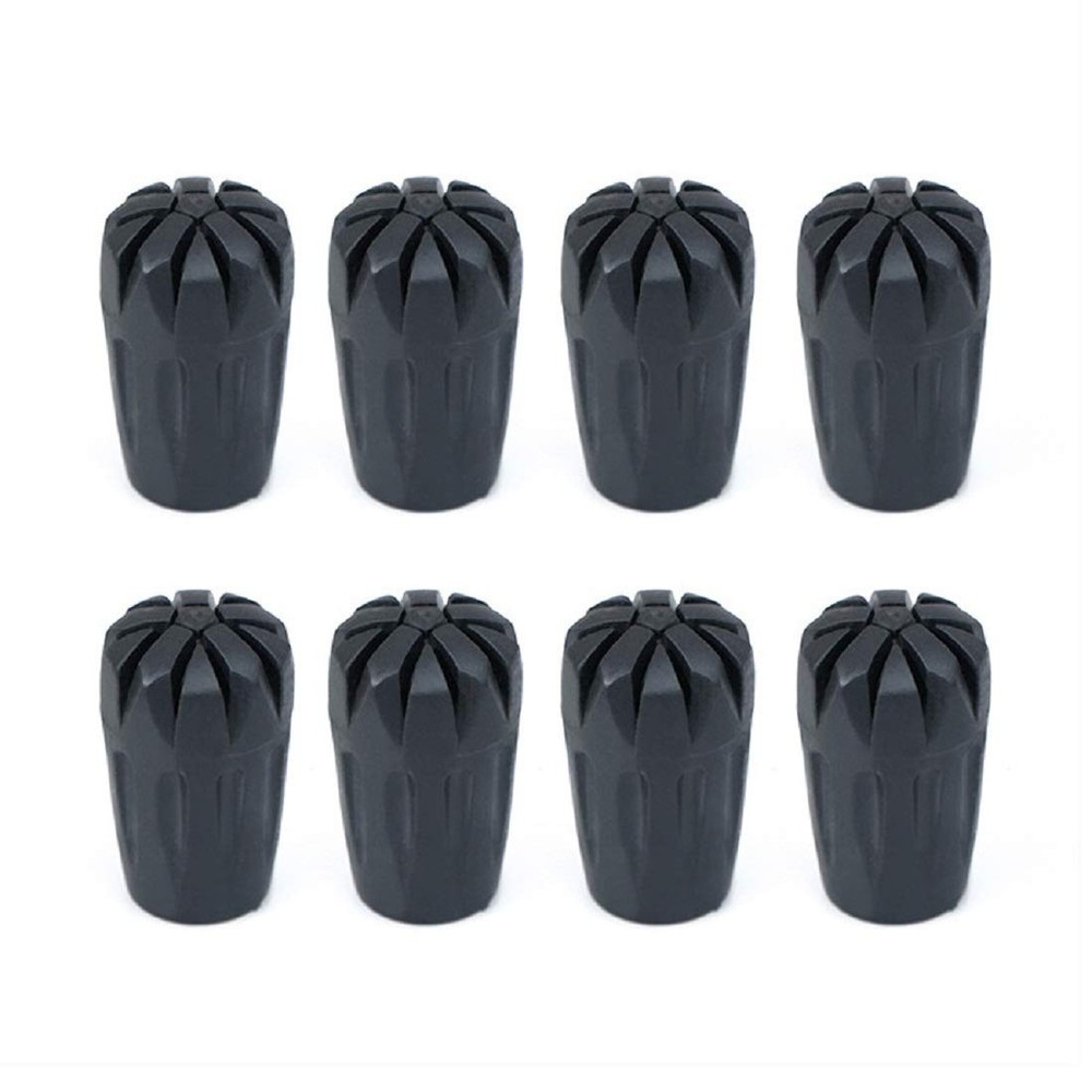 8 Piece Rubber Trekking Pole Tips Hiking Walking Sticks Caps Ends Replacement…