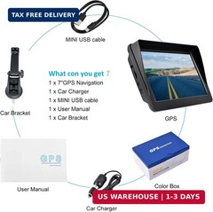Garmin Car Truck GPS Navigation 7 Inch Touch Screen 2026 Maps Spoken Direction