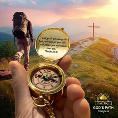 Gods Path Compass Communion Confirmation Baptism Religious Gift Teenage Boys