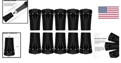 High-Quality Rubber Tips for Trekking and Skiing Poles – 10 Pack for Convenience