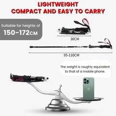 2 PCS Collapsible Aluminum Trekking Poles Hiking Sticks Tip Kits Lightweight