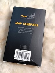 🥾 NIB AceCamp Map Compass – Built in Magnifier – Liquid Filled 🥾