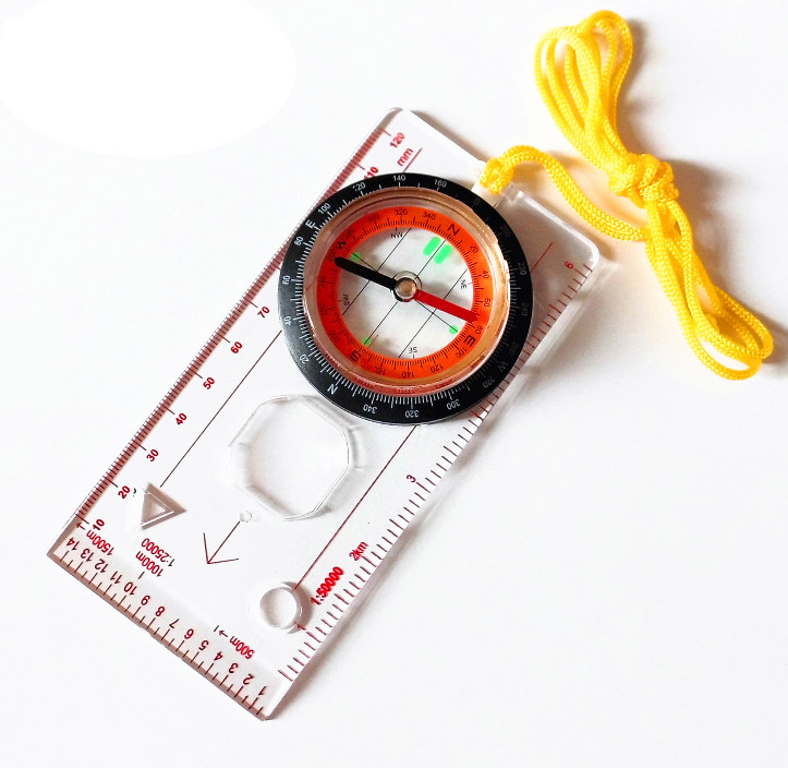 Navigation Compass, Explorer Compass with Lanyard for Expedition Map Reading NEW
