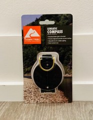 OZARK TRAIL LENSATIC COMPASS, GLOW IN THE DARK, 5093 BLACK