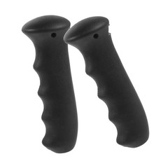2Pcs Reusable Black Rubber Hiking Pole Grip Replacement Non Slip Outdoor Use