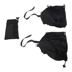 Waterproof Ankle Gaiters for Hiking with Replaceable Sole Straps and Stretch