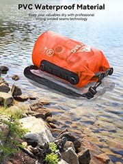 Orange Waterproof Dry Bag – 5L/10L//30L/40L Roll Top 20L – Orange
