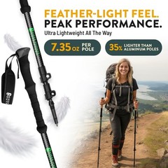 Carbon Fiber Hiking Poles – Perfect for Camping & Outdoor Adventures