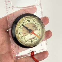 Vintage Tokyo Compass Japan Baseplate Orienteering Hiking Map Reading Navigation