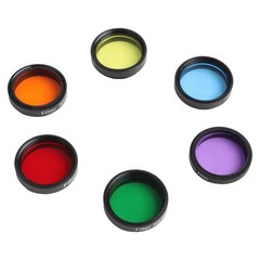 Essential 6pcs Telescope Filters for Astronomical Observation with Storage Box