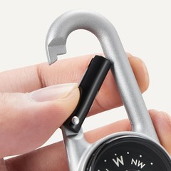 Amazon Basics Carabiner Keychain Compass, Luminous, for Hiking Camping