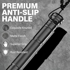 Aluminum Collapsible Trekking Pole with Extra-Thick Grip, 2 Pack