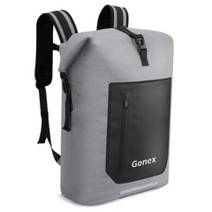 Waterproof Ultralight TPU Backpack Roll Top Dry Bag, Kayaking | Back 35L Grey