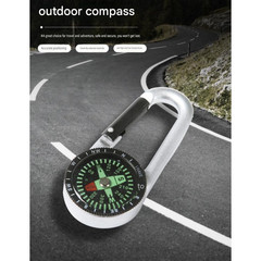 FOR For compass Keychain Clip with Carabiner Temperature Resistant Metal Build