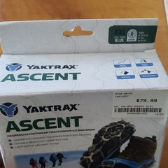 Yaktrax Ascent Ice & Snow Footwear Traction Device XXL Blue One Pair