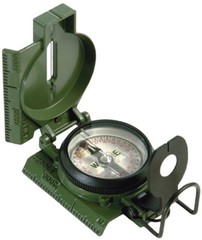 Olive Drab Cammenga US Military Tritium Lensatic Waterproof Compass with Pouch