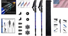 Adjustable Hiking and Walking Poles – Ergonomic Design with Carry Bag Included