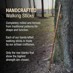 Brazos Traveler Stick 54in Oak Wooden Walking Hiking Stick 3-Piece Assembly New