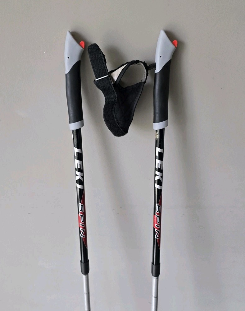 Leki Spin Walking Pole Ski Poles 100-130 Trekking Pole Only W/Sleeve