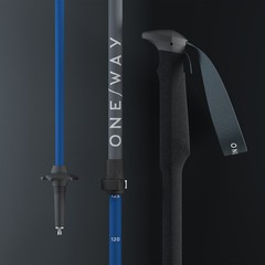 ONE WAY MT AL 1 110-145 Asphalt/Navy Telescopic Trekking Poles (OZ61323)