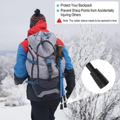 Nordic Walking Poles Rubber Bumpers 6 Pack, Rubber Bumpers for Hiking Poles, Wall…