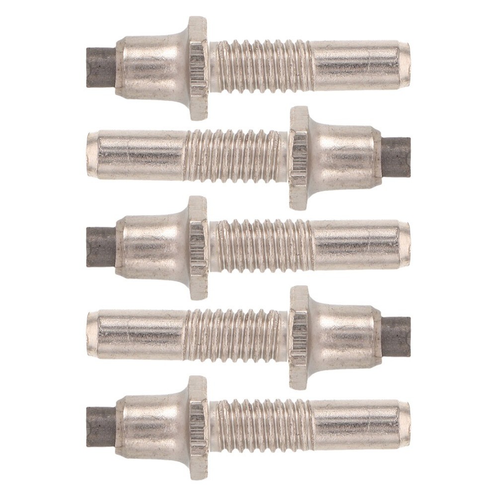 5 Pcs Pole Tip Replacement Anti-slip Hiking Tips Threaded Trekking