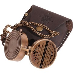 To My Son Engraved Brass Pocket Compass Birthday Gifts Graduation Grandson