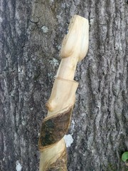 Handmade Snake/Python Cane Solid One Piece Walking Stick