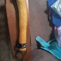 Solid red cedar hand made war club/ Fantasy/ LARP/ Cosplay.