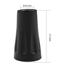 Oldhill 6-Pack Replacement Rubber Tips (Longer Caps) – Fits Most Hiking Black