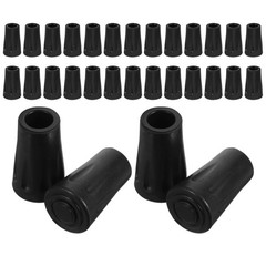 30 Pcs Tips of Trekking Poles Replacement Cane Round Rubber Feet Accessories